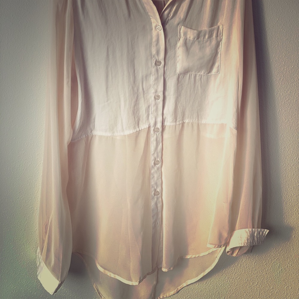 Flowy, creamy Free People tunic
